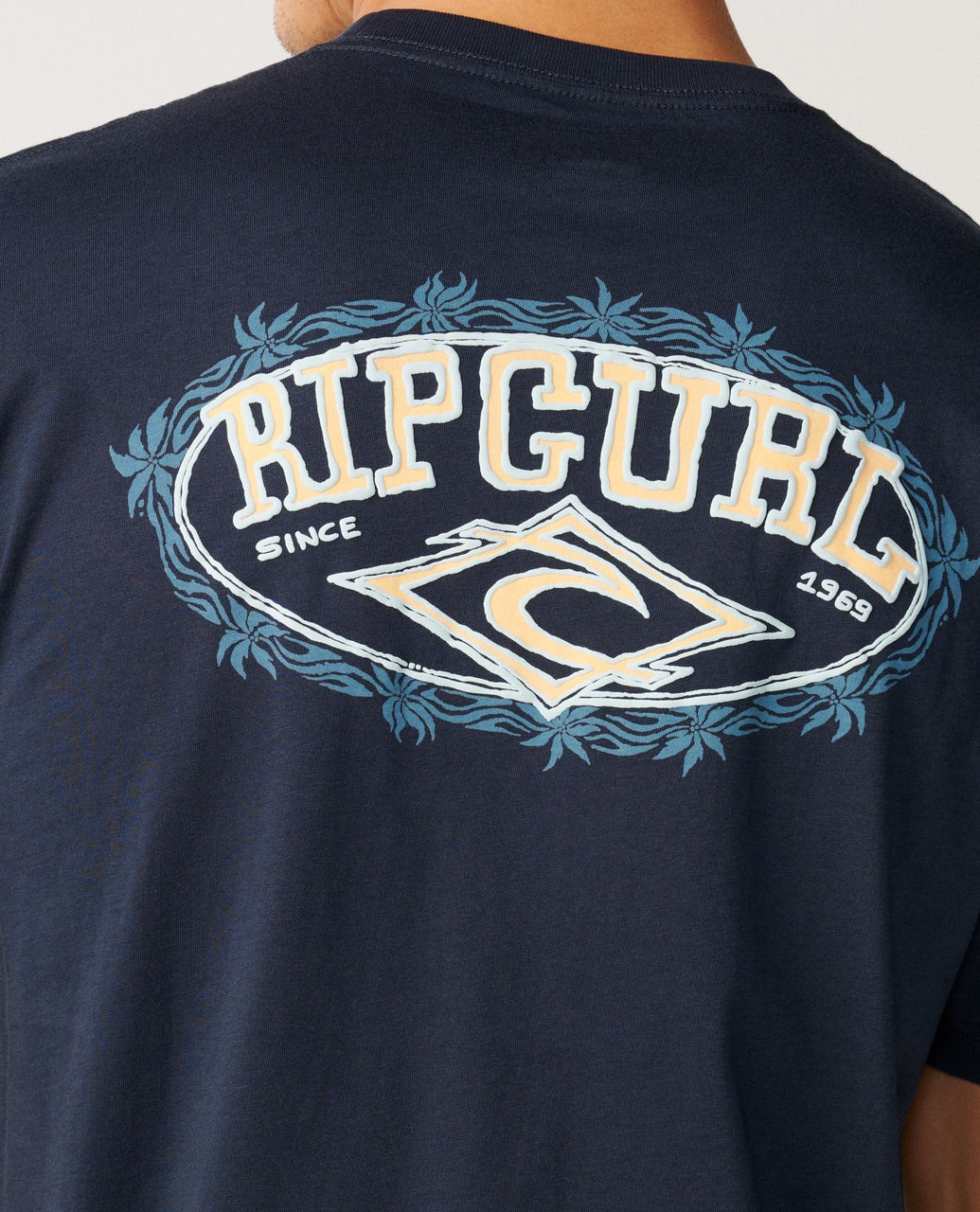 Rip Curl Mens Disorder Oval Relaxed T-Shirt - Navy