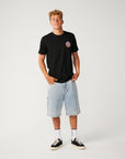 Rip Curl Mens Wettie Passage Icon Standard T-Shirt - Black
