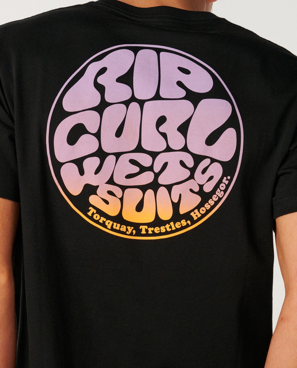 Rip Curl Mens Wettie Passage Icon Standard T-Shirt - Black