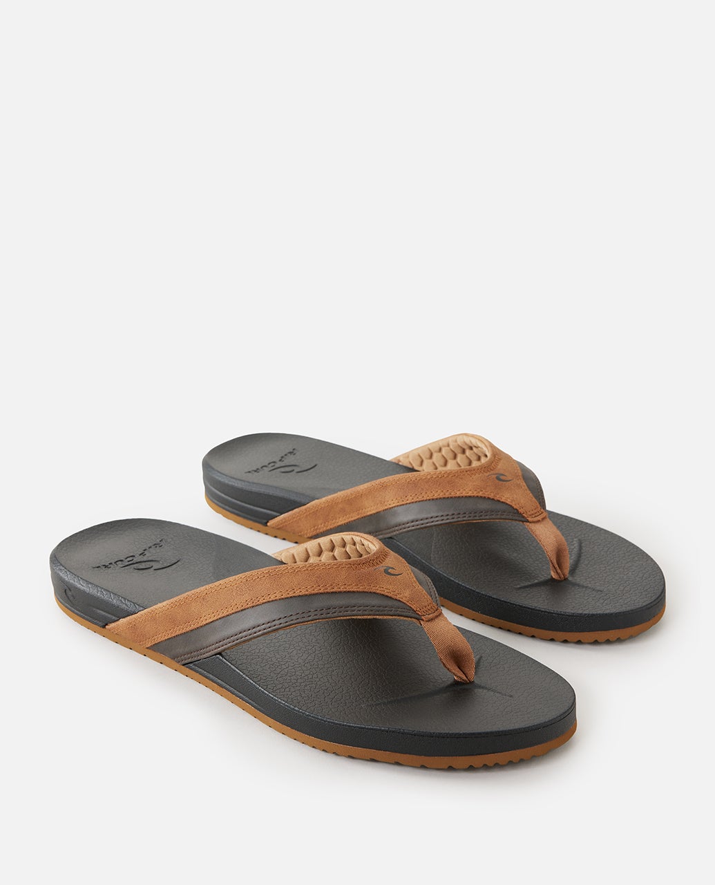 Rip Curl Mens Soft Top Open Toe Sandals - Black/Brown