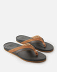 Rip Curl Mens Soft Top Open Toe Sandals - Black/Brown