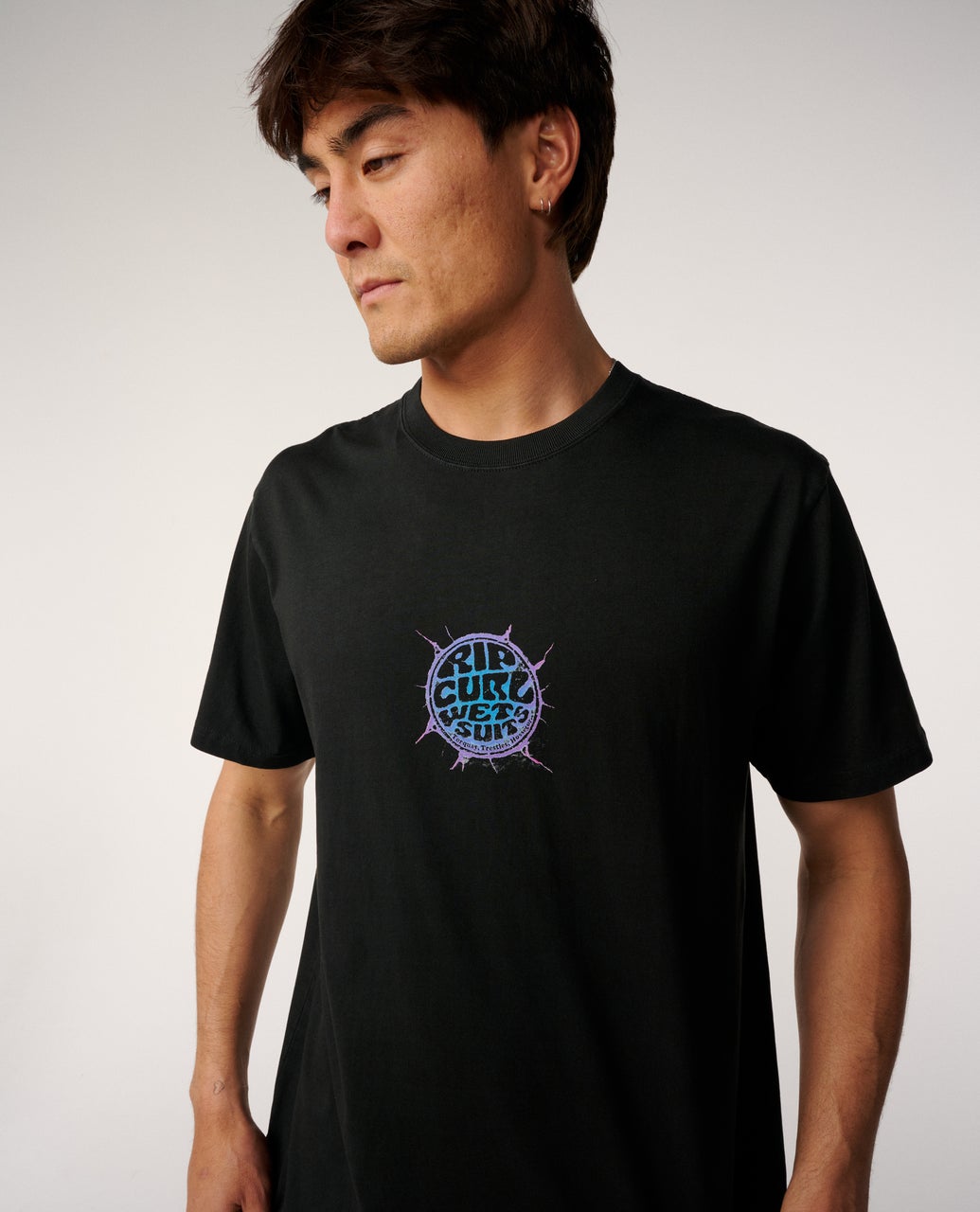 Rip Curl Mens Ice Break T-Shirt - Washed Black