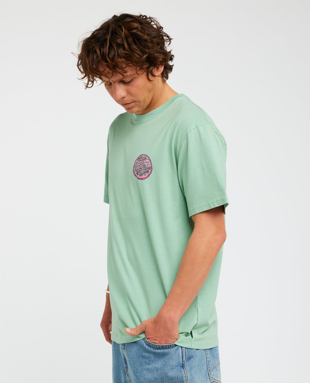 Rip Curl Mens Hardcore Series T-Shirt - Aloe