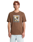 Volcom Mens Angle Iron T-Shirt - Brown Stone