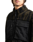Volcom Mens Storm Stone Sherpa Zip Sweatshirt - Sage Leaf