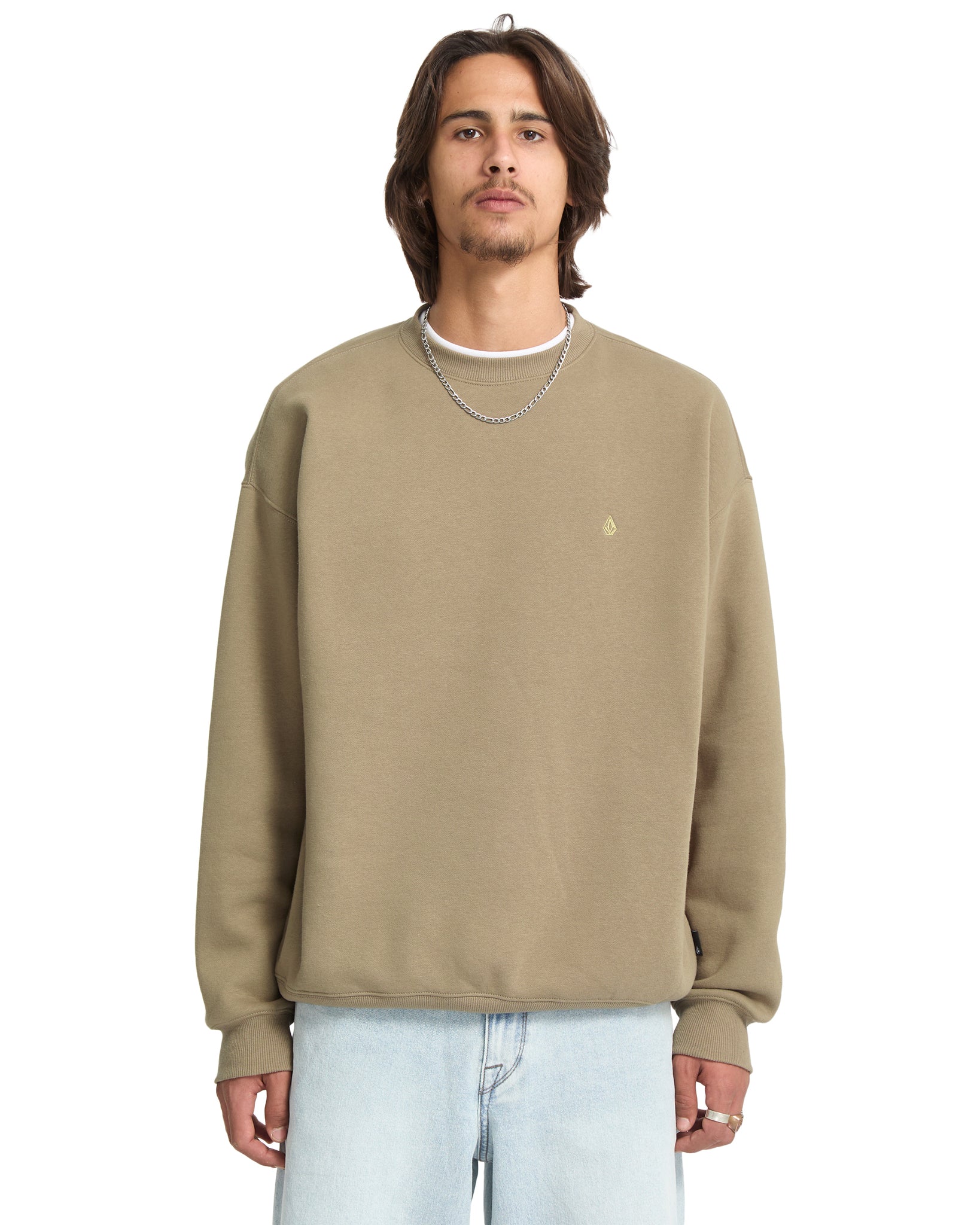 Volcom Mens Single Stone Sweatshirt - Brindle