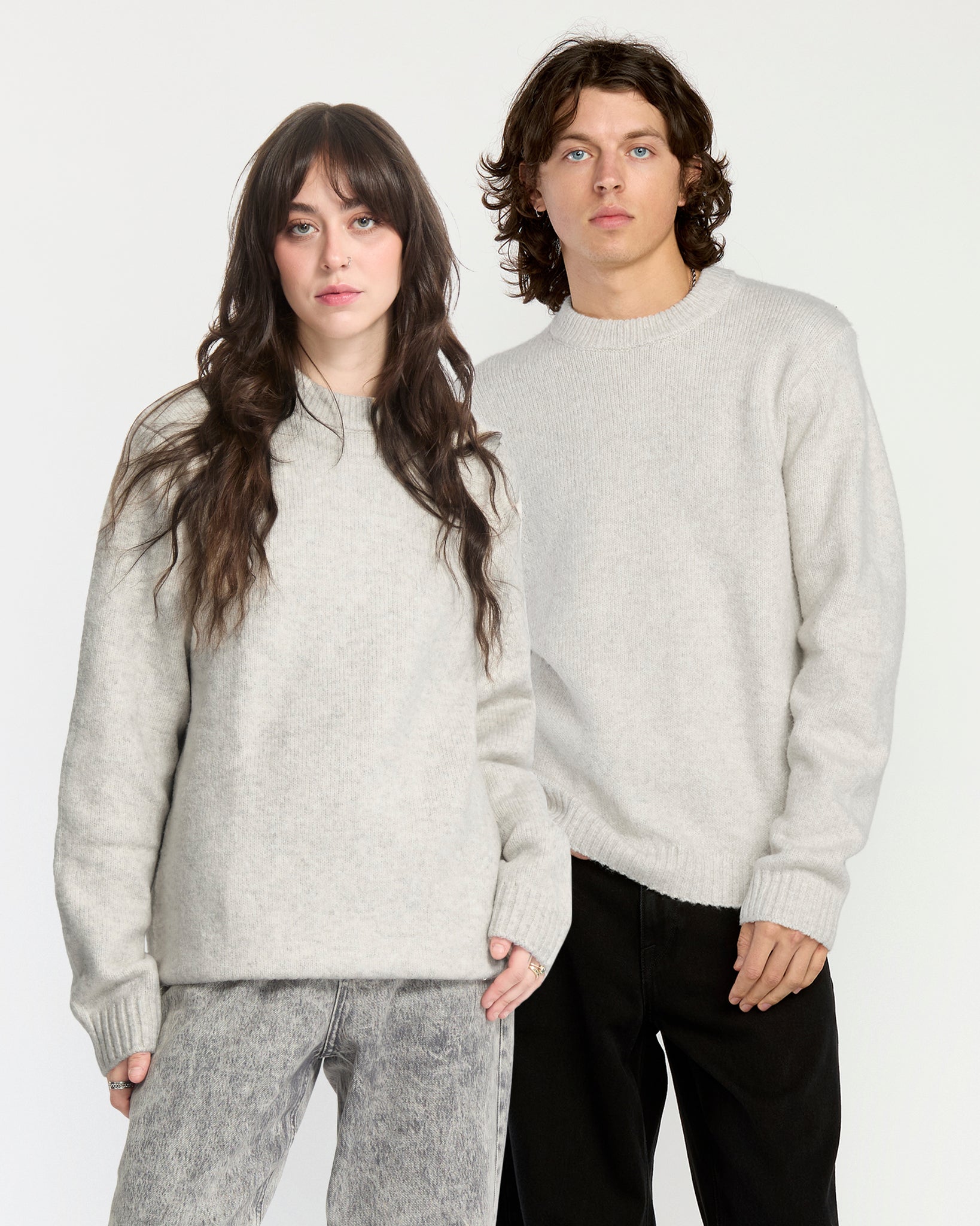 Volcom Mens Edmonder Sweater - Dirty White