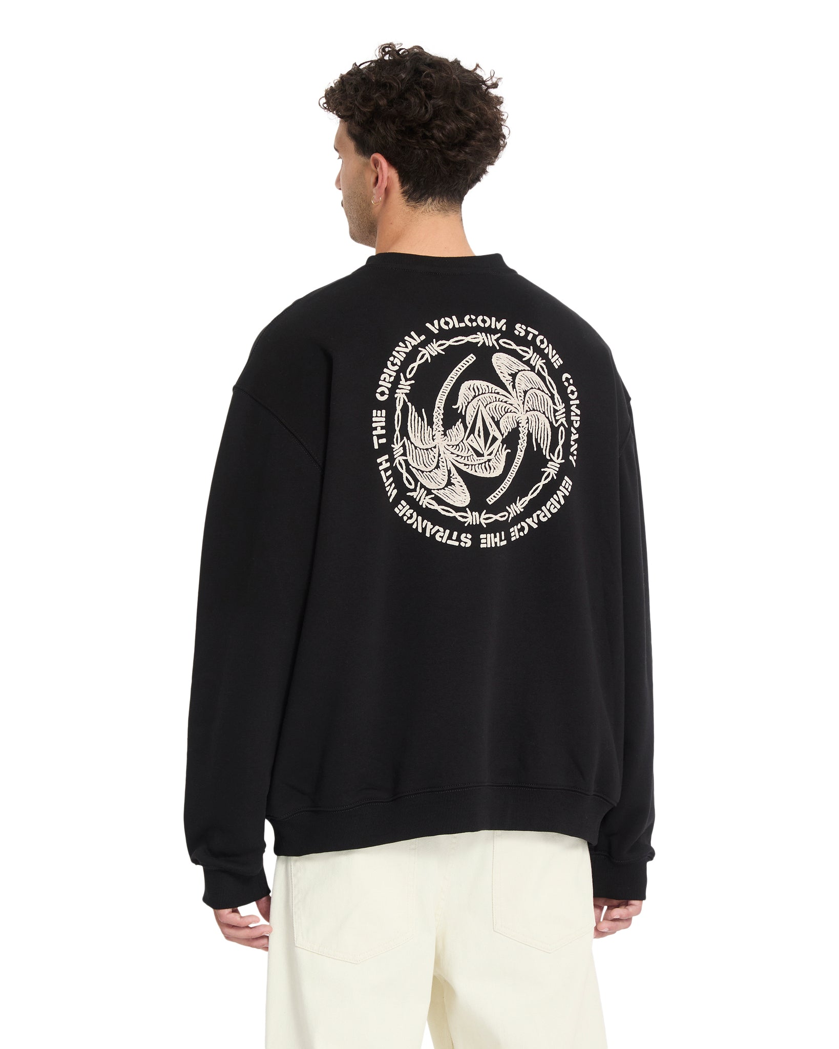 Volcom Mens Watanite Crew Sweatshirt - Black