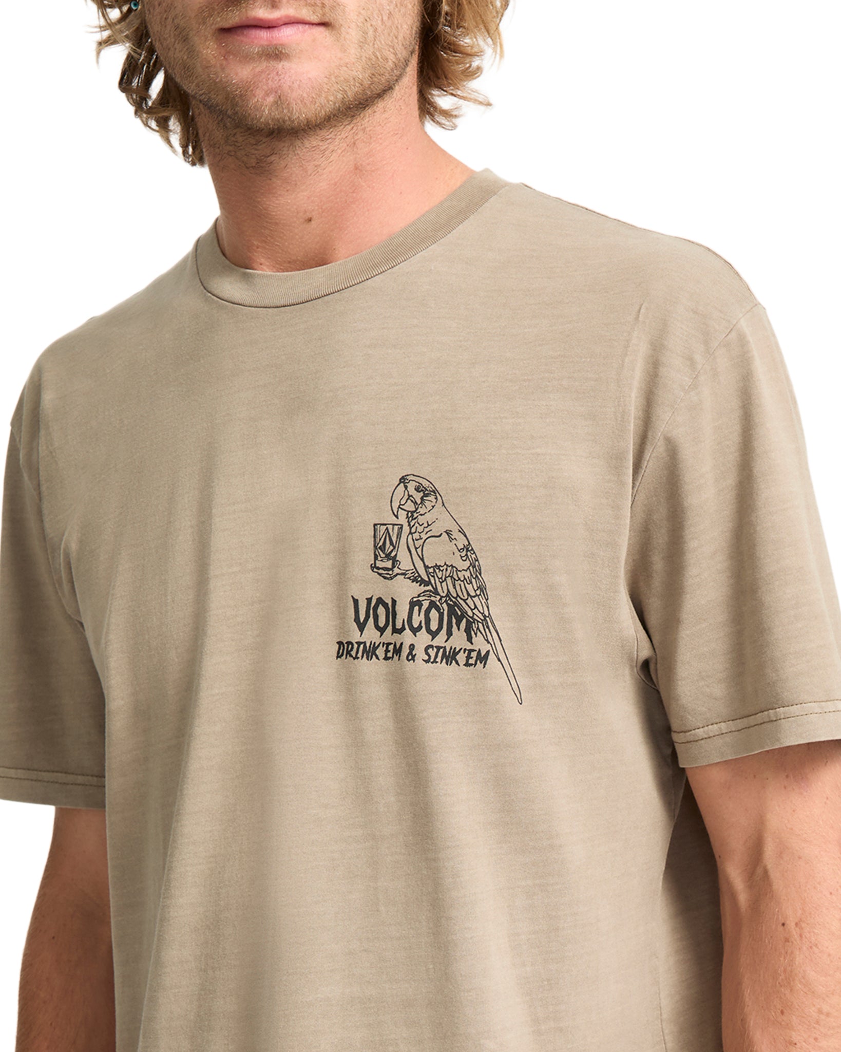 Volcom Mens Liquor Locker T-Shirt - Brindle