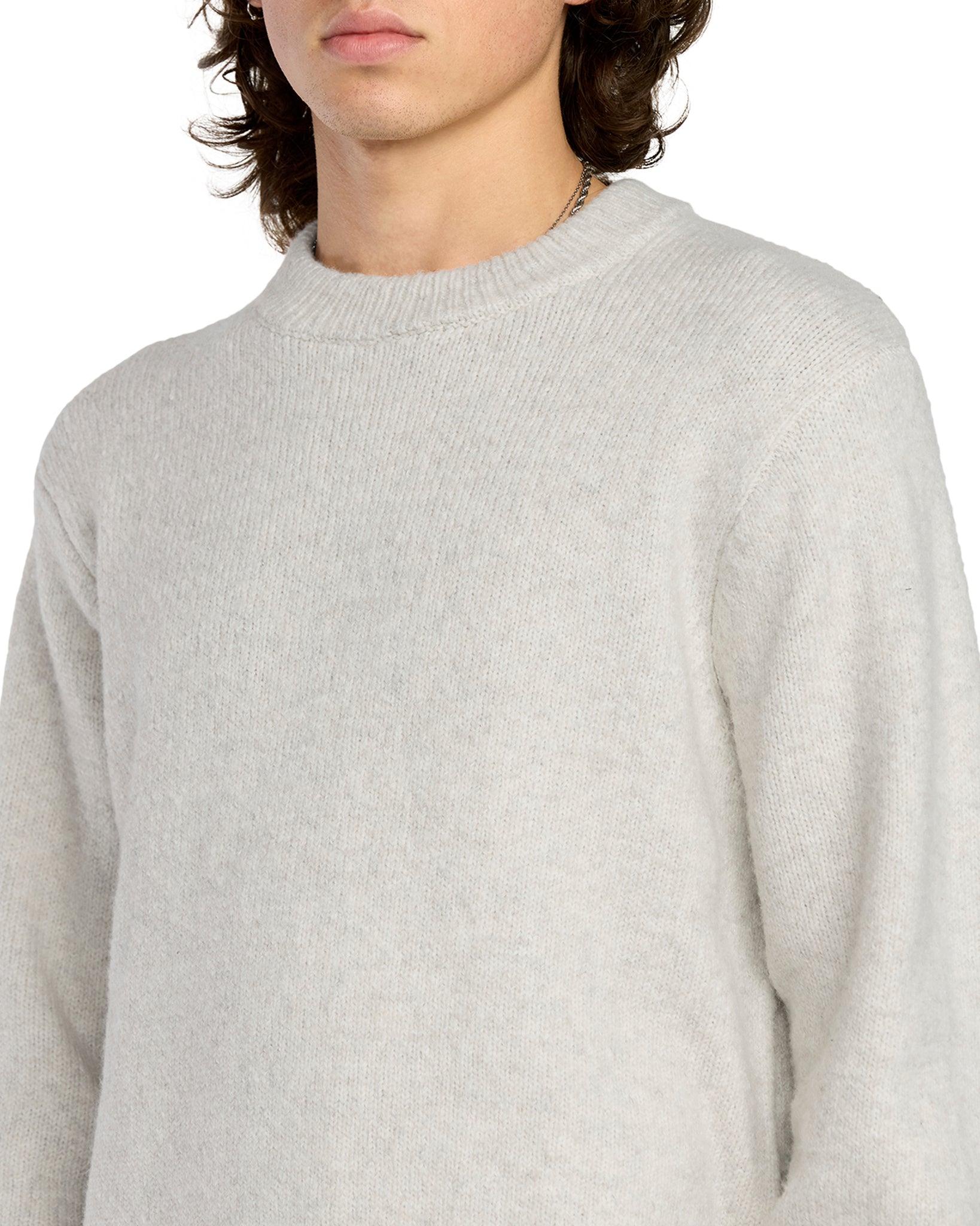 Volcom Mens Edmonder Sweater - Dirty White