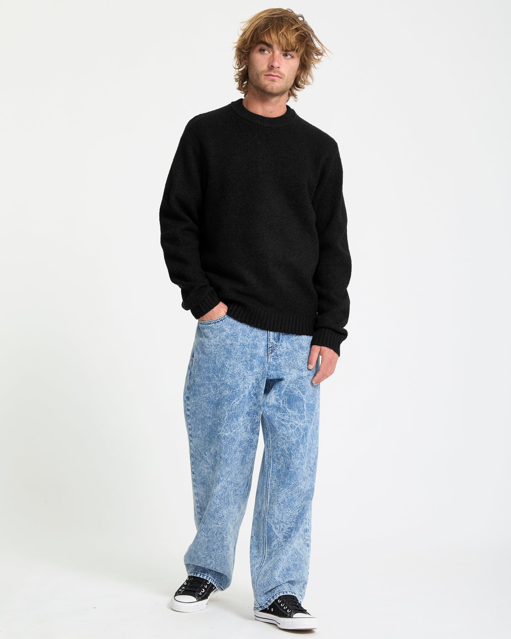 Volcom Mens Edmonder Sweater - Black