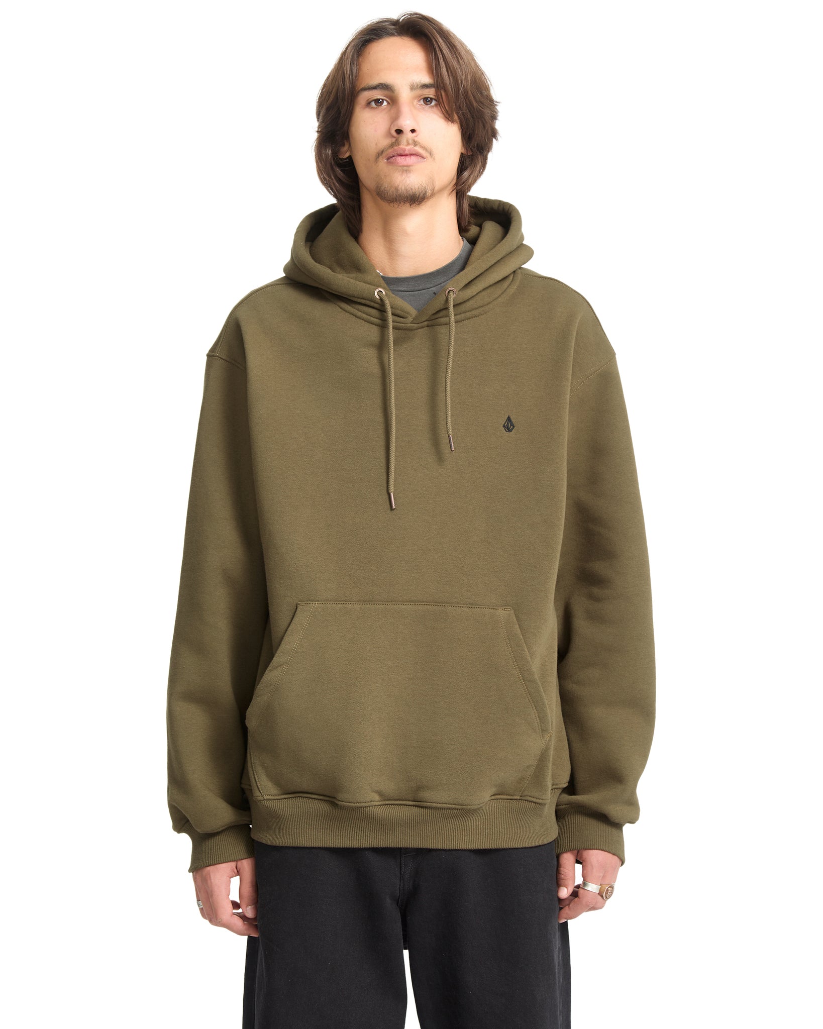 Volcom Mens Single Stone Hoodie - Sage Leaf