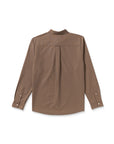 Volcom Mens Veeco Oxford Long Sleeve Shirt - Brown Stone