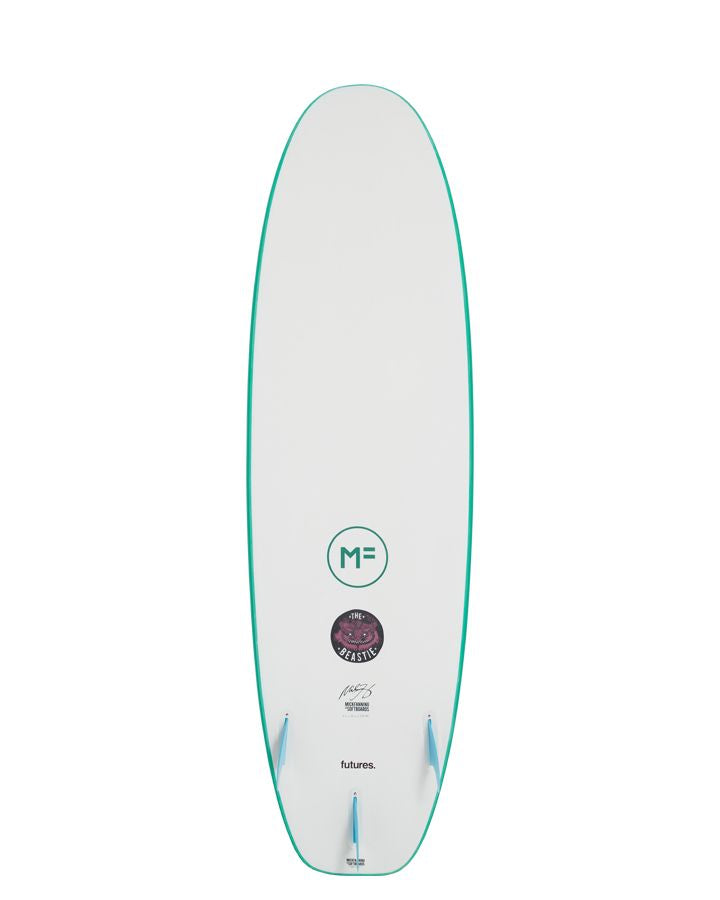 7'0 Beastie Epoxy Lam - Futures 3F Surfboard - Jade Green - ManGo Surfing