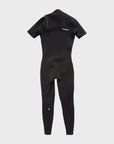 Modulator 2/2 Short Sleeve Chest Zip Spring Wetsuit - Black - ManGo Surfing