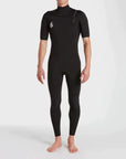 Modulator 2/2 Short Sleeve Chest Zip Spring Wetsuit - Black - ManGo Surfing