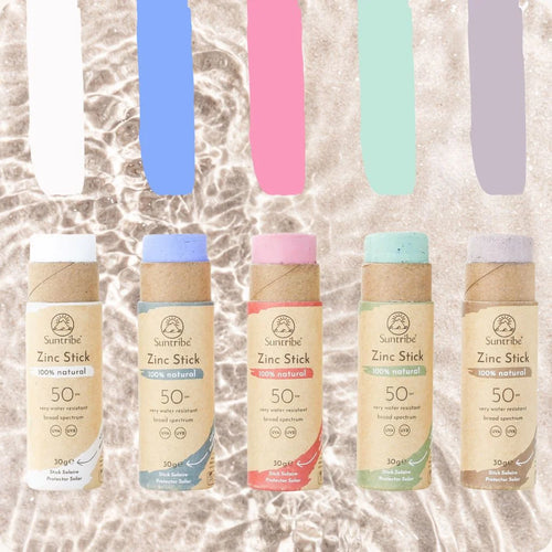 Suntribe Organic Mineral Zinc Sun Stick SPF 50 - Mint Green