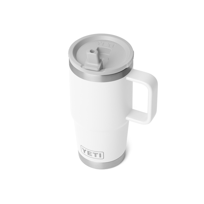 Yeti Rambler 20oz (591 ml) Travel Straw Mug - White
