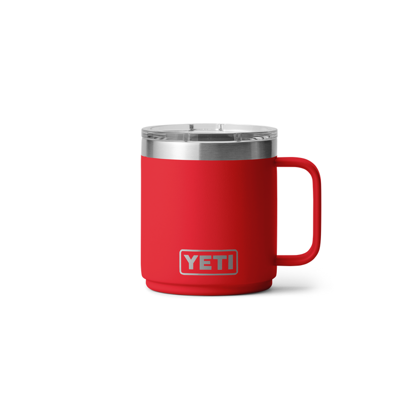 Yeti Rambler 10oz (296 ml) Stackable Mug With DuraSip™ Ceramic Lining - Rescue Red