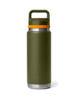 Yeti Rambler 26oz (760 ml) Bottle - Olive/King Crab Orange
