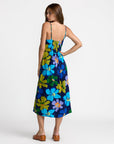 RVCA Womens Anya Midi Dress - Blue Hawaii - ManGo Surfing