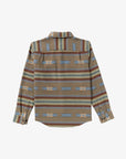 RVCA Mens Dayshift Blanket Flannel Long Sleeve Shirt - Mushroom