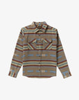 RVCA Mens Dayshift Blanket Flannel Long Sleeve Shirt - Mushroom