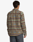 RVCA Mens Dayshift Blanket Flannel Long Sleeve Shirt - Mushroom