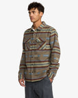RVCA Mens Dayshift Blanket Flannel Long Sleeve Shirt - Mushroom