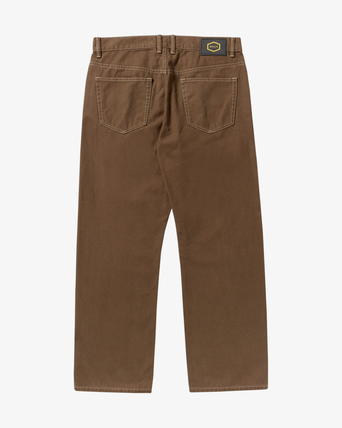 RVCA Mens Dayshift 5 Pocket Canvas Trousers - Bombay Brown