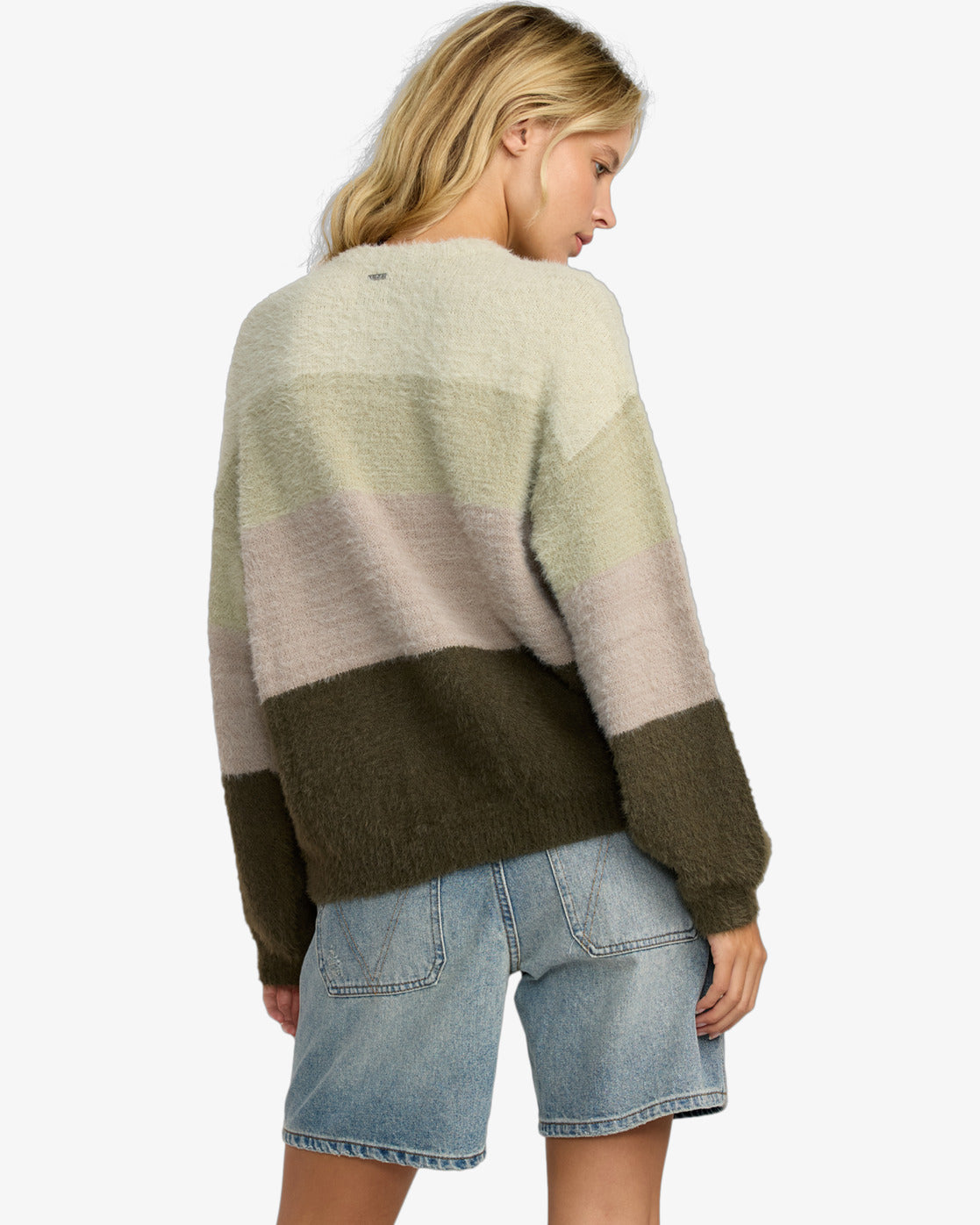 RVCA Womens Ty Jumper - Cypress Green - ManGo Surfing