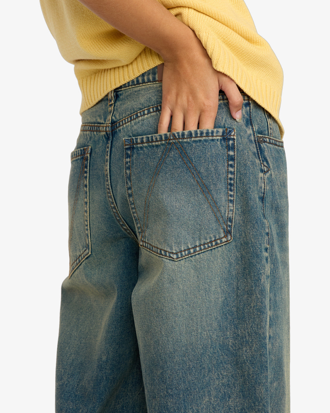 RVCA Womens Loosey Relaxed Jeans - Dusty Blue Wash