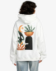 RVCA Womens Baggie BF Hoodie - Vintage White