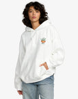 RVCA Womens Baggie BF Hoodie - Vintage White