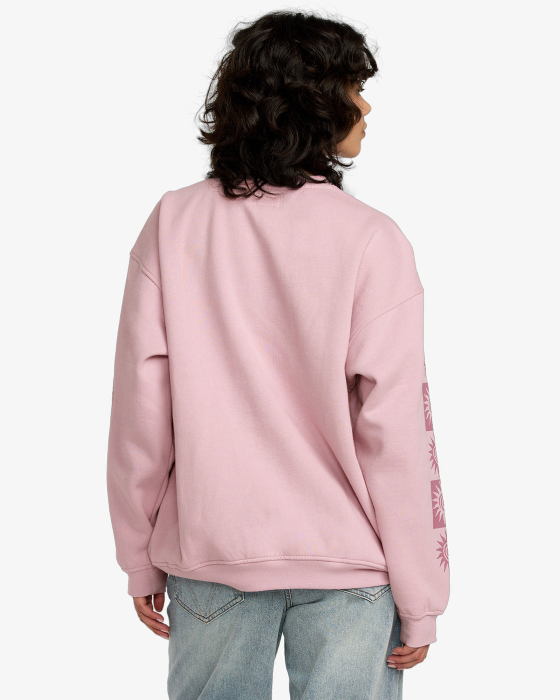 RVCA Womens Baggiefriend Sweatshirt - Lush Lilac - ManGo Surfing