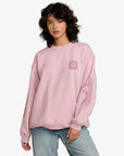 RVCA Womens Baggiefriend Sweatshirt - Lush Lilac - ManGo Surfing