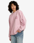 RVCA Womens Baggiefriend Sweatshirt - Lush Lilac - ManGo Surfing