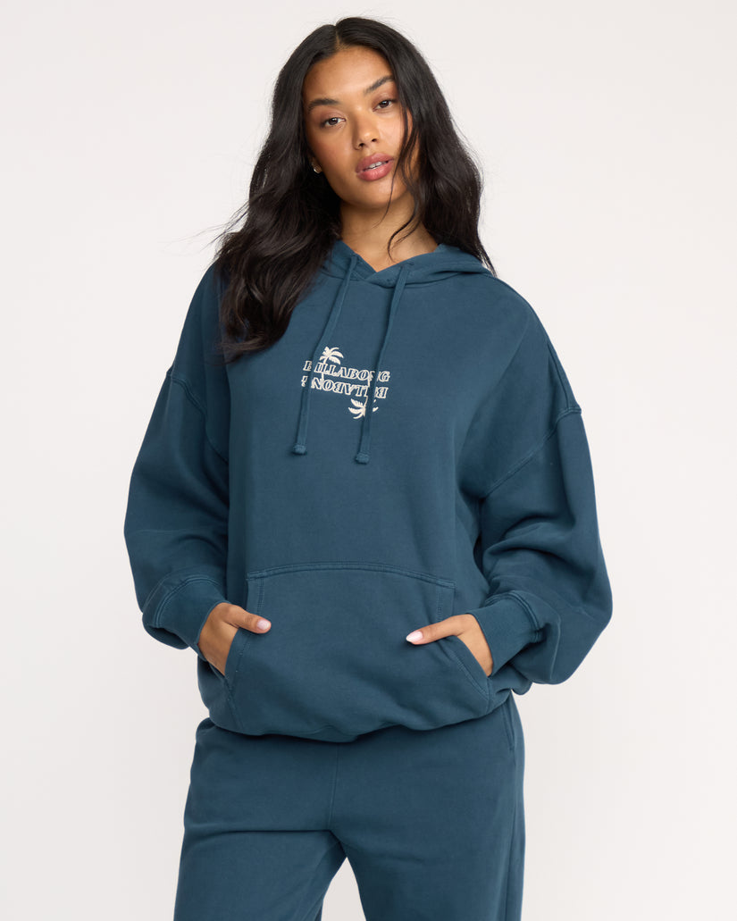 Billabong Womens Best Wishes Hoodie - Navy - ManGo Surfing
