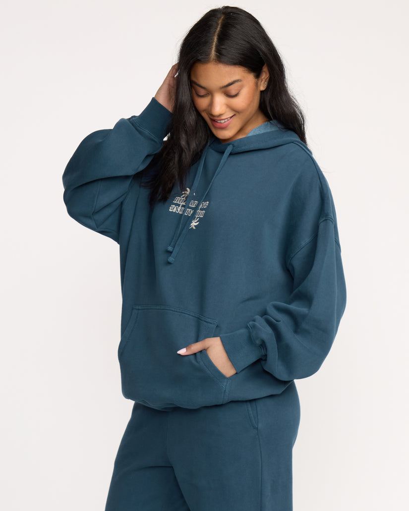 Billabong Womens Best Wishes Hoodie - Navy - ManGo Surfing