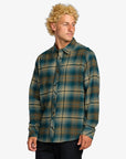 Billabong Mens Coastline Flannel Long Sleeve Shirt - Otter