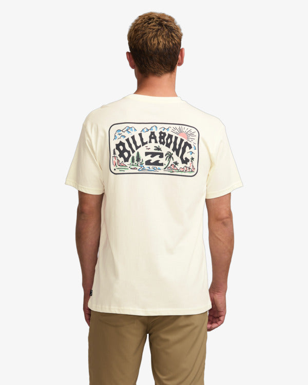 Billabong Mens Scenic Arch T-Shirt - Off White