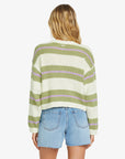 Billabong Womens Make It Waves Pullover Sweater - Avocado - ManGo Surfing