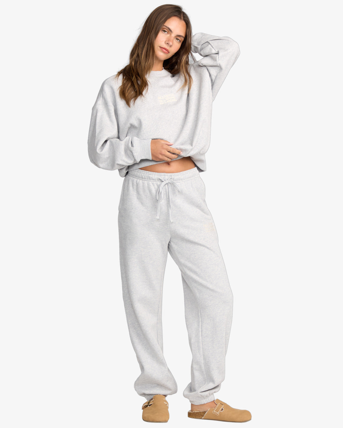 Billabong Womens So Sunny Joggers - Heather Grey - ManGo Surfing