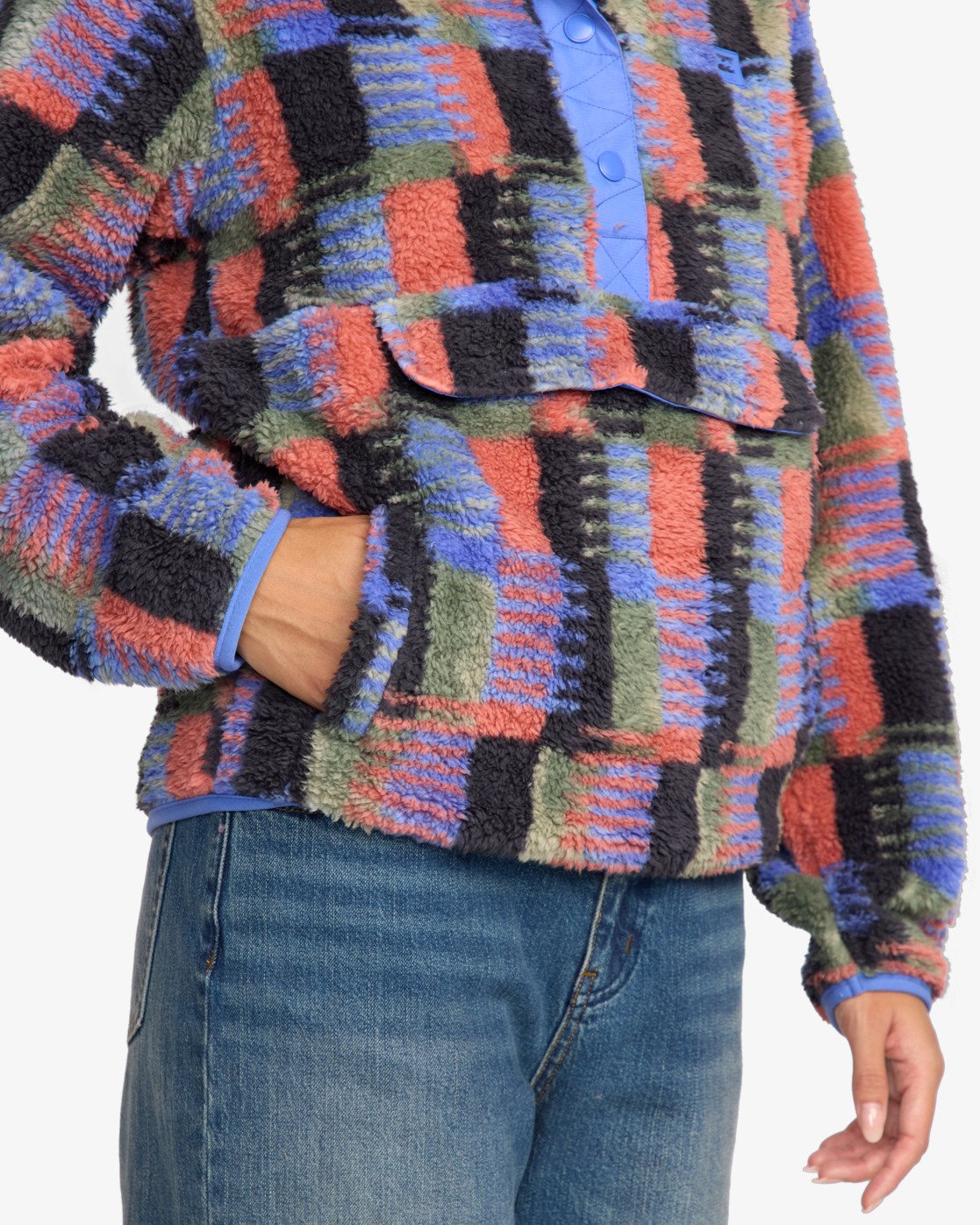 Billabong Womens Switchback Mock Neck Sweatshirt - Multicoloured - ManGo Surfing