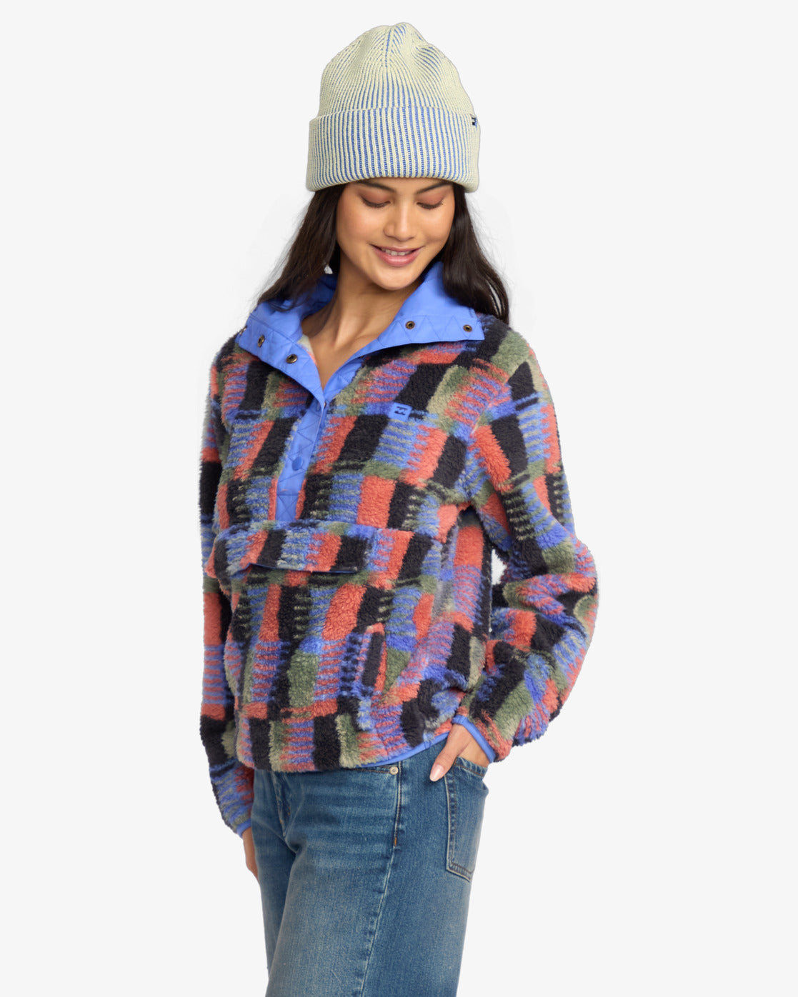 Billabong Womens Switchback Mock Neck Sweatshirt - Multicoloured - ManGo Surfing