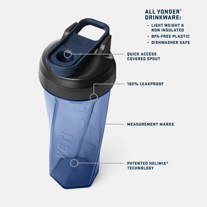 Yeti Yonder 27oz (737 ml) Shaker Bottle - Navy