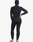Roxy Womens 5/4 Swell Natural Hooded Chest Zip Wetsuit - Animal Print