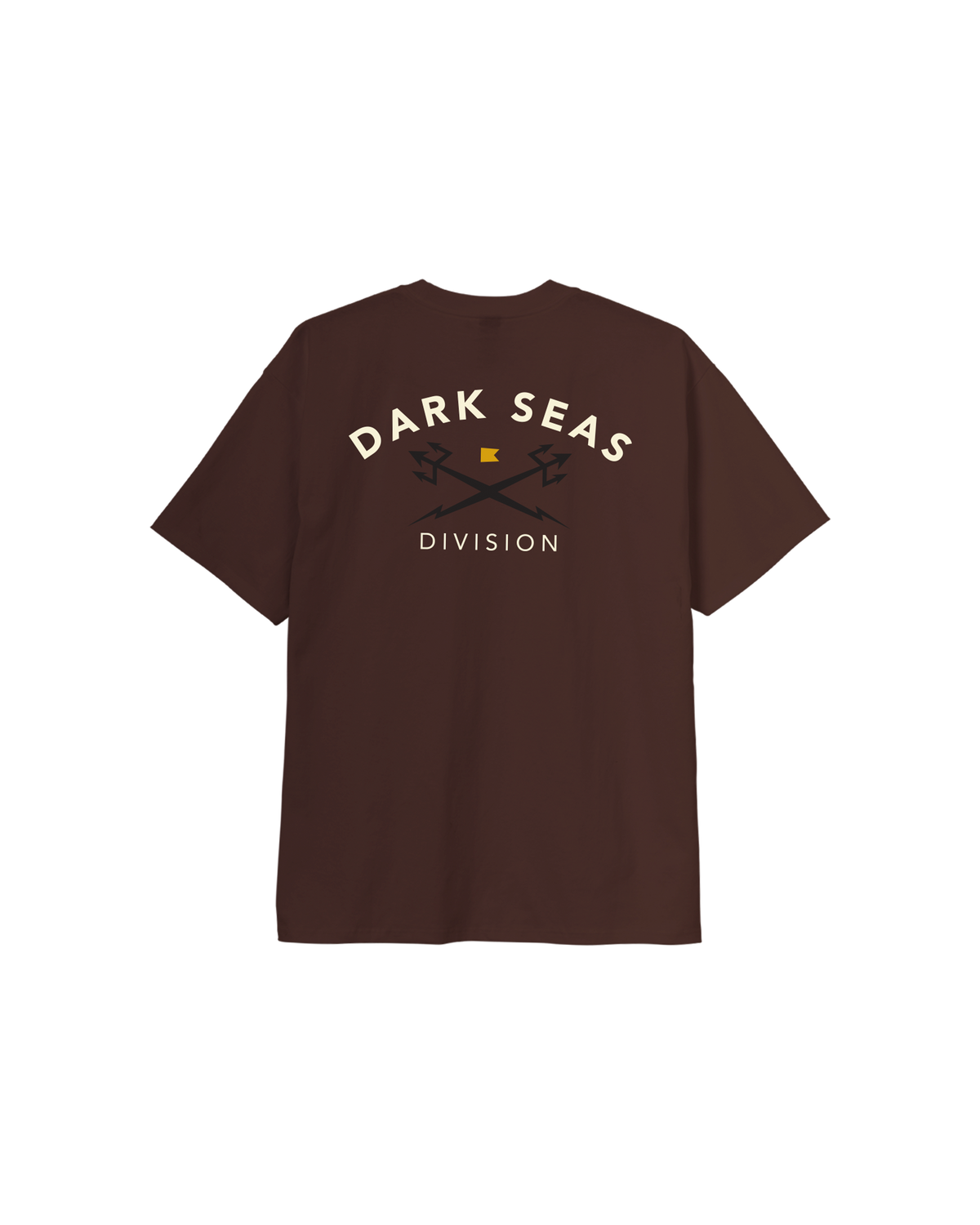 Dark Seas Headmaster III Heavyweight Short Sleeve T-Shirt - Java Brown