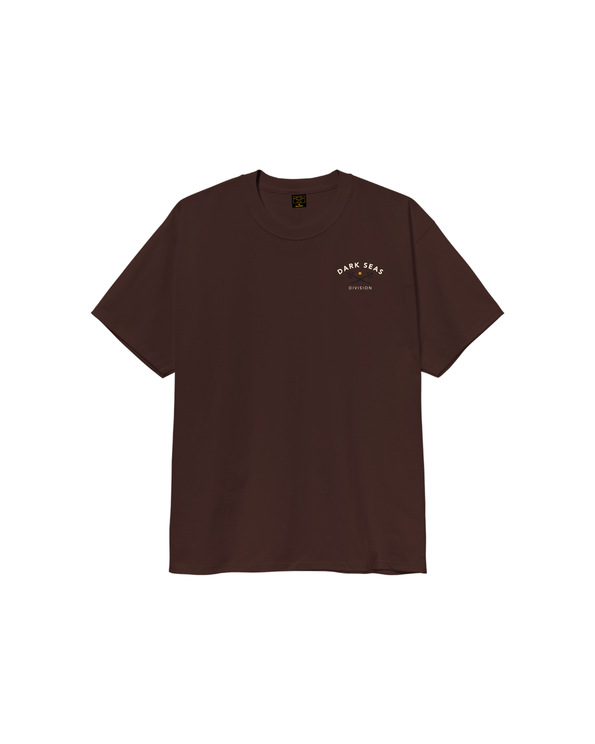 Dark Seas Headmaster III Heavyweight Short Sleeve T-Shirt - Java Brown