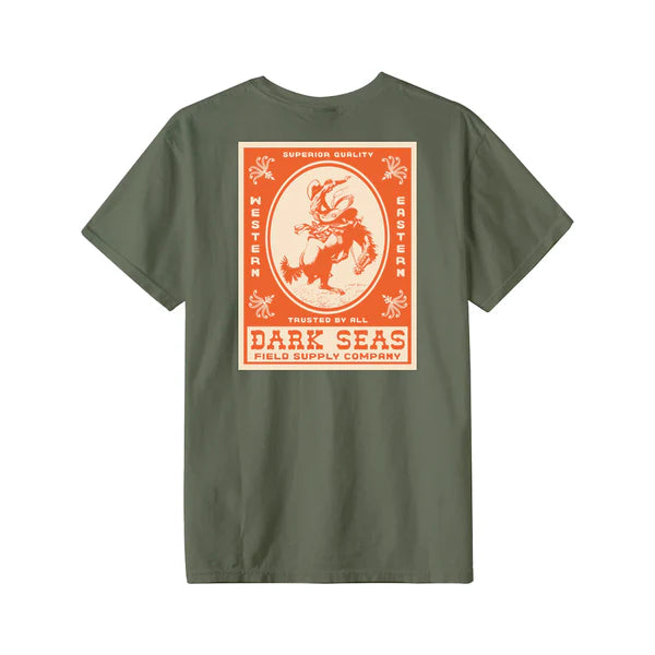Dark Seas Rodeo T-Shirt - Lichen Green